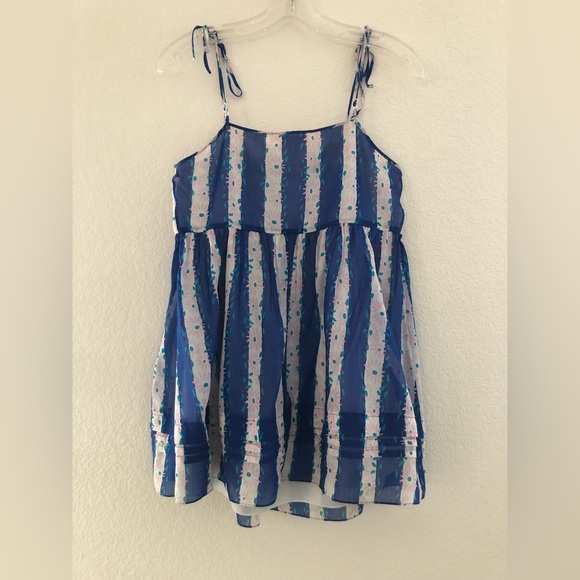 Betsey Johnson Floral/ Stripe Printed Tunic - Picture 2 of 4